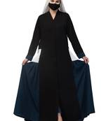 Multicolor Abaya Dress with Pleated Side Panels-Without Hijab