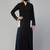 Multicolor Abaya Dress with Pleated Side Panels-Without Hijab