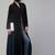 Multicolor Abaya Dress with Pleated Side Panels-Without Hijab