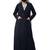 Double Breasted Coat Style Abaya with Front Pockets-Without Hijab