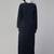 Double Breasted Coat Style Abaya with Front Pockets-Without Hijab