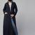 Double Breasted Coat Style Abaya with Front Pockets-Without Hijab