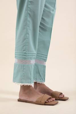 Firozi embroidered cotton dobby kurta  paired with matching pant 7