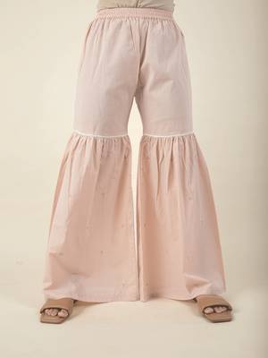 Gajri cotton embroidered peplum paired with matching pant 6