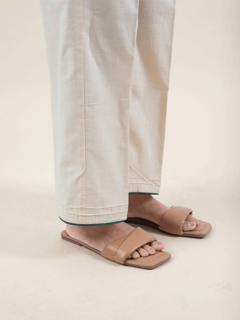 Yellow cotton peplum top with yellow paired with matching pant