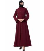 Musheco-Front Open Abaya