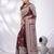 Maroon Blended Silk Kantha Stitch Handwoven Saree