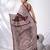 Maroon Blended Silk Kantha Stitch Handwoven Saree
