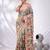 White Bangalore Silk Nakshi Kantha Stitch Handwoven Saree