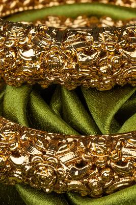 Traditional Gold Plated Bangles Set Of 2 5