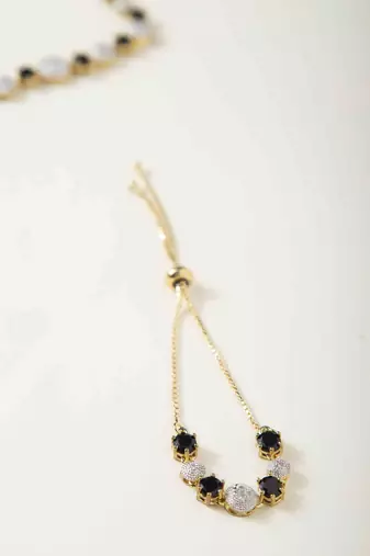 Black American Diamonds Necklace Sets