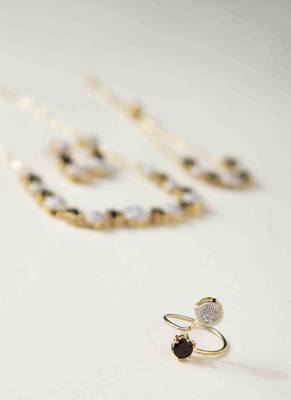 Black American Diamonds Necklace Sets 6