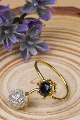Black American Diamonds Necklace Sets 7