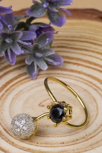 Black American Diamonds Necklace Sets