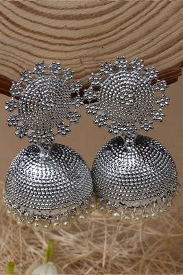 Silver Plated  Jhumkas 6