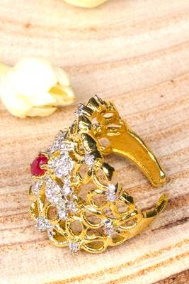 Pink Petal Flower Bracelet and Ring Set 7