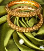 Gold Plated Bangles Set Of 2
