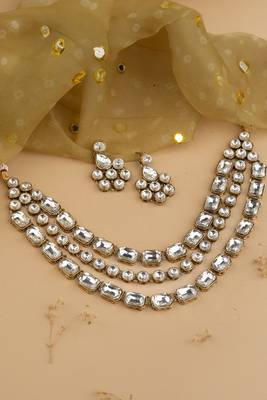 Statement Gold Jewellery with Diamante Stones 1