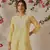 Hand Embroidered Yellow Cotton Lucknowi Chikankari Indian Women Kurti