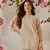 Hand Embroidered Fawn Cotton Lucknowi Chikankari Women Indian Kurti