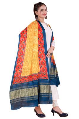 DesiButik Silk Dupatta with Zari Work 36*102 inches 1