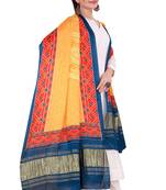 DesiButik Silk Dupatta with Zari Work 36*102 inches