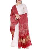 DesiButik Silk Dupatta with Zari Work 36*102 inches