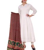 DesiButik Silk Dupatta with Zari Work 36*102 inches