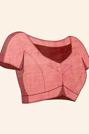 Rani Organza Faux Kanjeevaram Woven Saree With Unstitched Blouse Piece