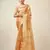 Peach Organza Faux Kanjeevaram Woven Saree With Unstitched Blouse Piece
