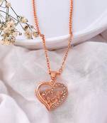 Love heart pendant chain