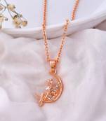 Angel rose gold pendant chain
