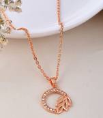 Rose gold pendant chain