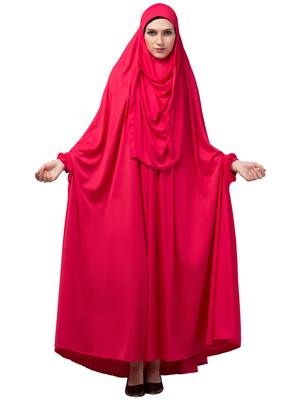 Nazneen Extra Nose Piece Head To Toe Free Size Jilbab Prayer hijab for hajj and umrah 1