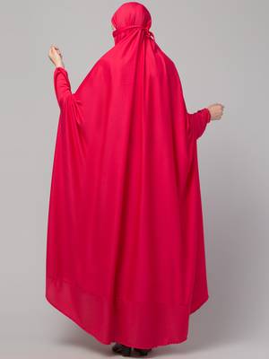 Nazneen Extra Nose Piece Head To Toe Free Size Jilbab Prayer hijab for hajj and umrah 2