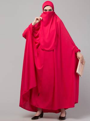 Nazneen Extra Nose Piece Head To Toe Free Size Jilbab Prayer hijab for hajj and umrah 5