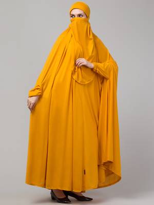 Nazneen Extra Nose Piece Head To Toe Free Size Jilbab Prayer hijab for hajj and umrah 5