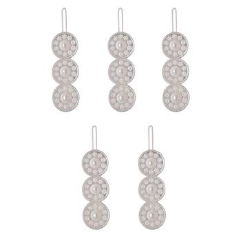 Silver color 5 pieces hair pin 1