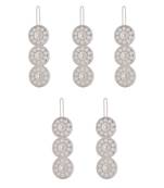 Silver color 5 pieces hair pin