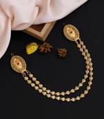 Gold color gold plated hair pin / juda pin