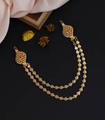 Gold color gold plated hair pin / juda pin