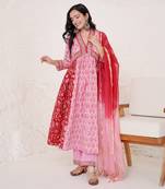 Blossom Scarlet Dupatta