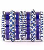 Beautiful Check Stone Pattern Bangle For Two Hands