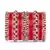 Beautiful Check Stone Pattern Bangle For Two Hands
