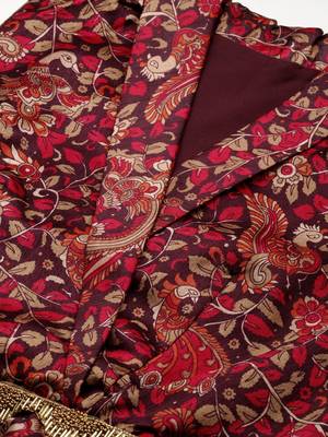 Ethnovog Ready To Wear MultiColored Art Silk Printed Co Ords Set 4