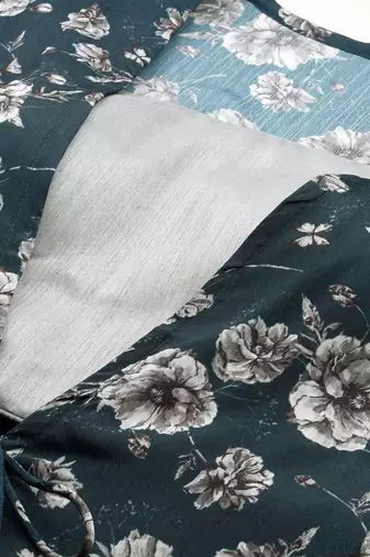 Grey Taffeta Jacquard Long Kurta with Palazzo Set