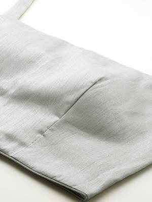 Grey Taffeta Jacquard Long Kurta with Palazzo Set 5