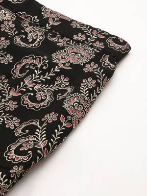 Ethnovog Ready To Wear Black Foli Print Georgette Co Ords Set 4