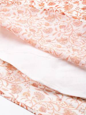 Ethnovog Ready To Wear White Art Silk Digital Printed Kurta Set 8