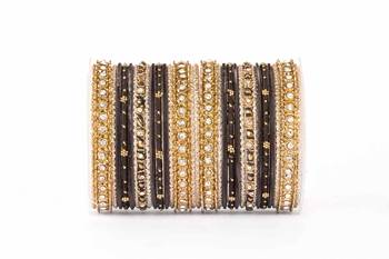 Elegant Silky Appearance Two Hand Bangle Set 1